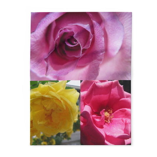 Floral Arctic Fleece Blanket