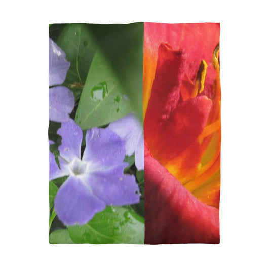Floral Microfiber Duvet Cover